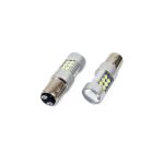 Set 2 becuri auto cu LED AMIO 12-24V, BA15D P21W-5W, 24 SMD 3030 AutoDrive ProParts