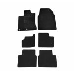 Covorase mocheta Nissan Qashqai +2 2008-&gt; (Rand 1, 2 si 3), Negre, set de 6 bucati AutoDrive ProParts