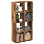 Bibliotecă/separator cameră lemn vechi 69,5x29x137,5 cm lemn GartenMobel Dekor