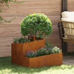 Ghivece și Jardiniere Oțel Corten Mediu Durabil Ghiveci Metalic GartenMobel Dekor