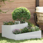 Ghiveci 80x80x50 cm Oțel Galvanizat GartenMobel Dekor