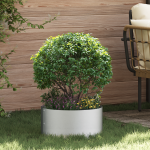 Ghiveci Metalic Gri Galvanizat Metal Mic Inserții Decorative GartenMobel Dekor