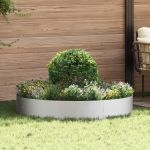 Ghiveci metalic argintiu Galvanizat argintiu Metal galvanizat Mare GartenMobel Dekor