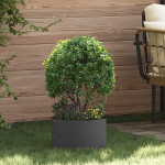 Ghiveci metalic negru Negru Metal 30 x 30 x 20 cm GartenMobel Dekor
