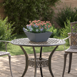 Ghiveci din Plastic Antracit Plastic 35 x 35 x 15 cm Durabil GartenMobel Dekor