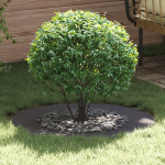 Ghiveci din Plastic Negru Plastic Mare Rotund Modern GartenMobel Dekor