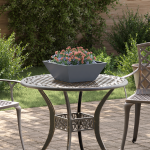 Set Ghivece din Plastic Antracit Plastic 40 x 40 x 15 cm GartenMobel Dekor