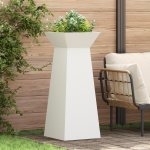 Suport de plante conic Alb Plastic Mare Inserții decorative GartenMobel Dekor