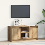 Centru de Divertisment Stejar Artisan Lemn Prelucrat Mediu GartenMobel Dekor