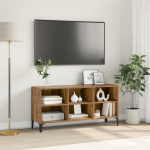 TV Stand Lemn Vechi Lemn Vechi Lemn prelucrat, Metal Mediu GartenMobel Dekor