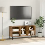 TV Stand Lemn Vechi Lemn Vechi Lemn prelucrat, Metal Mediu GartenMobel Dekor