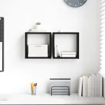 Rafturi Montate pe Perete Stejar Negru MDF 26 x 15 x 26 cm GartenMobel Dekor