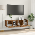 Set Cabinet TV Lemn vechi Lemn masiv recuperat Mediu Cabinet TV GartenMobel Dekor