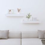 Rafturi de perete, 2 buc., alb, 50x12x9 cm, lemn masiv de pin GartenMobel Dekor