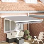 Marciză retractabilă automată  Gri deschis 350x250 cm GartenMobel Dekor