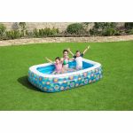 Bestway Piscină gonflabilă pentru copii, albastru, 229x152x56 cm GartenMobel Dekor