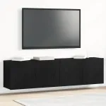 Mobilier TV 2 buc., stejar negru, 160x30x41 cm, lemn stratificat GartenMobel Dekor