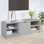 Comodă TV, gri beton, 102x35,5x36,5 cm, lemn compozit GartenMobel Dekor