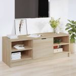 Comodă TV, stejar sonoma, 102x35,5x36,5 cm, lemn compozit GartenMobel Dekor