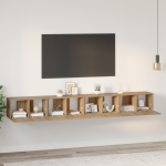 Set comodă TV 4 pcs Stejar artisanal Mediu 60 x 30 x 30.5 cm GartenMobel Dekor