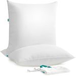 SONGMICS Set de 2 perne cu suprafata moale, 80x80 cm, umplutura 1500 g, alb Household NewTrend