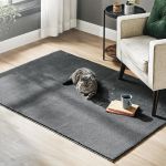 SONGMICS Covor decorativ antiderapant, lavabil la masina, 120x170 cm, gri carbune Household NewTrend