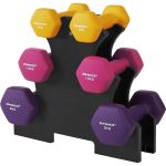 SONGMICS Set de 6 gantere hexagonale cu suport, 2x1kg 2x1.5kg 2x2 kg, multicolor Household NewTrend