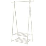 SONGMICS Suport pentru haine, cu raft depozitare pe 2 niveluri, cadru metalic, 88x41x155cm, alb Household NewTrend