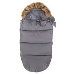 Sac iarna de bebelusi pentru carucior, marime universala, 90x45cm, gri inchis Household NewTrend