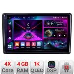 Navigatie Audi A4 B6 Quad Core A-050  4+64 InCell Display 1K Android Waze USB Navigatie Internet Youtube Radio CarStore Technology