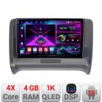 Navigatie Audi TT 2004-2011 Quad Core A-078  4+64 InCell Display 1K Android Waze USB Navigatie Internet Youtube Radio CarStore Technology