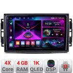 Navigatie Chrysler Jeep A-202 4+64 InCell Display 1K Android Waze USBNavigatie Internet Youtube Radio V2 CarStore Technology