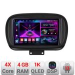 Navigatie Fiat 500 2014- A-539  4+64 InCell Display 1K Android Waze USB Navigatie Internet Youtube Radio CarStore Technology