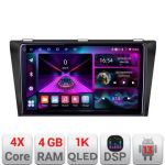 Navigatie Mazda 3 2004-2009 A-161  4+64 InCell Display 1K Android Waze USB Navigatie Internet Youtube Radio CarStore Technology