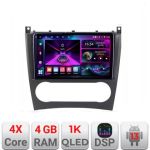 Navigatie Mercedes Clasa C W203 facelift A-093 cu Android Radio Bluetooth Internet  4+64 InCell Display 1KGB CarStore Technology