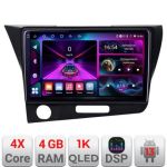 Navigatie Honda CR-Z 2006-2013 Android radio gps internet 4+64 InCell Display 1K Kit-crz+EDT-E209-RK CarStore Technology