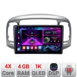 Navigatie Hyundai Accent 2006-2012 A-ACCENT  4+64 InCell Display 1K Android Waze USB Navigatie Internet Youtube Radio CarStore Technology