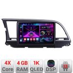 Navigatie Hyundai Elantra 2015-2018 A-581  4+64 InCell Display 1K Android Waze USB Navigatie Internet Youtube Radio CarStore Technology