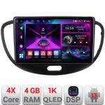Navigatie Hyundai I10 2007-2013 Android radio gps internet 4+64 InCell Display 1K KIT-i10-2007+EDT-E209-RK CarStore Technology