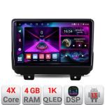 Navigatie Jeep Wrangler 2018- A-WRANGLER  4+64 InCell Display 1K Android Waze USB Navigatie Internet Youtube Radio CarStore Technology