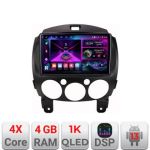 Navigatie Mazda 2 2007-2013 Android radio gps internet 4+64 InCell Display 1K Kit-mazda2+EDT-E209-RK CarStore Technology