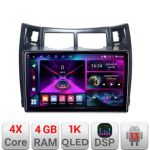 Navigatie Toyota Yaris 2008-2011 A-YARIS08  4+64 InCell Display 1K Android Waze USB Navigatie Internet Youtube Radio CarStore Technology