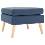 Taburet, albastru, material textil GartenMobel Dekor