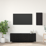 Unitate TV cu raft Altele cu depozitare cu ușă Stejar negru Lemn compozit GartenMobel Dekor
