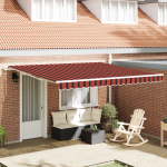 Cortina Retractabilă Portocalie și maro 400 x 300 cm țesătură GartenMobel Dekor