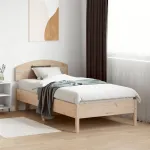 Cadru de pat fără saltea, 75x190 cm, lemn masiv de pin GartenMobel Dekor