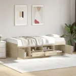 Pat de zi cu sertare fără saltea, stejar sonoma, 90x200 cm GartenMobel Dekor