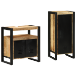 Set de mobilier pentru baie 2 pcs Maro Lemn de mango solid GartenMobel Dekor