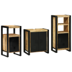Set de mobilier pentru baie 3 pcs Maro Lemn de mango solid GartenMobel Dekor