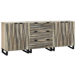 Set de mobilier pentru baie 3 pcs Alb 180 x 33 x 75 cm GartenMobel Dekor